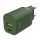 Ładowarka i akumulator Hune Ładowarka sieciowa GaN 20W USB-C + USB-A Forest Green